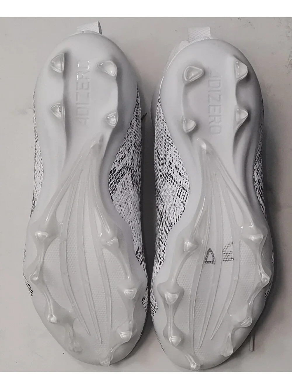 🔥⚽ Adidas Adizero Chaos Mid Football Cleats White Snakeskin Men Size 8.5 IE4005